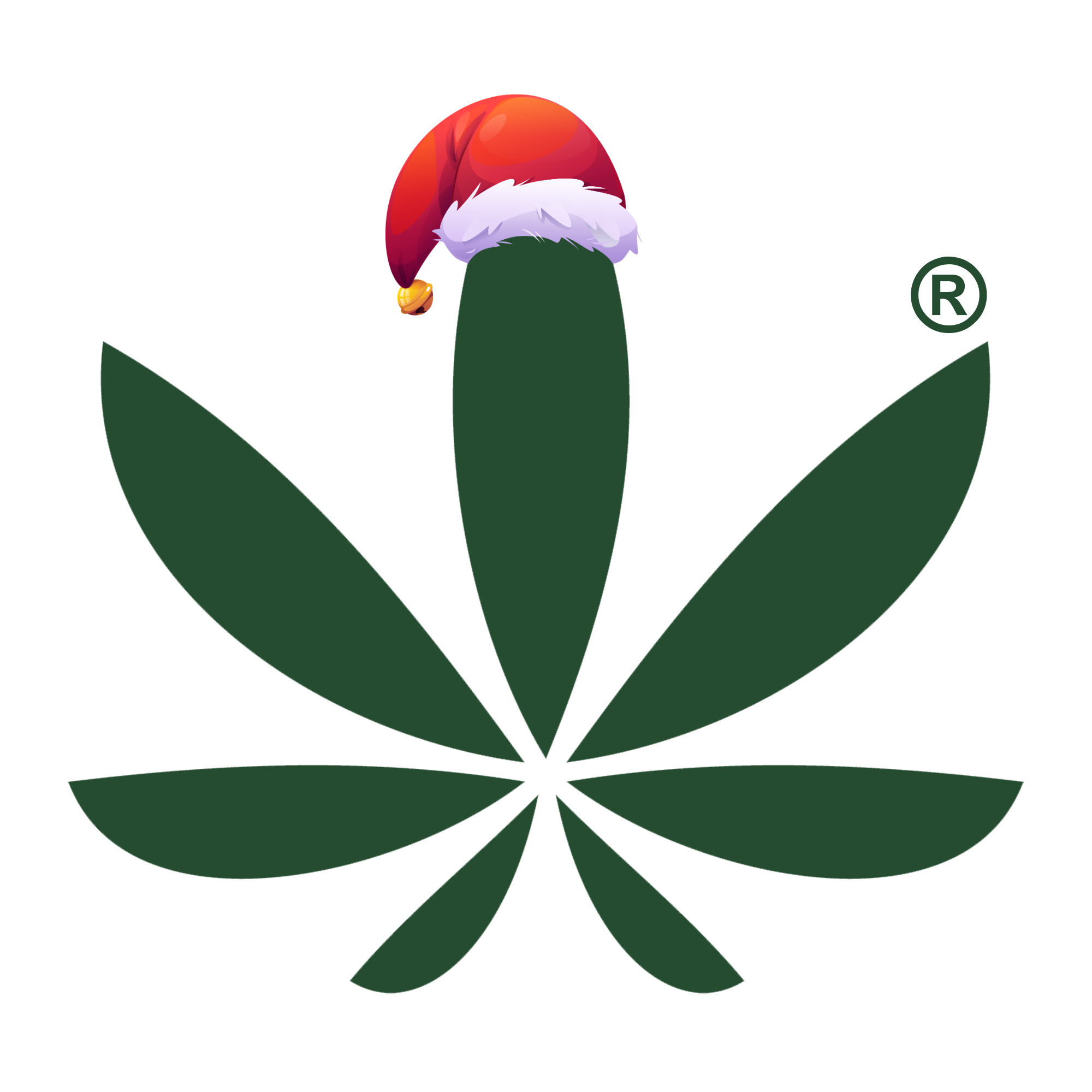 Green Leaf Santa Hat
